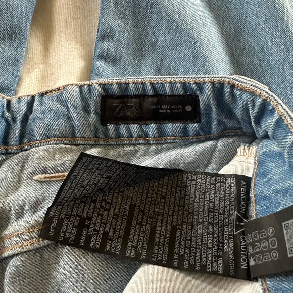 Zara Light Blue high rise bootcut leg full length - Picture 10 of 12